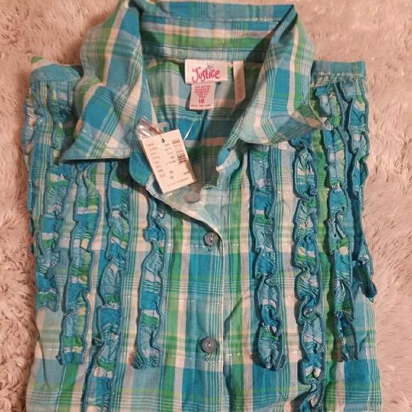 Justice Girls Button Up Shirt